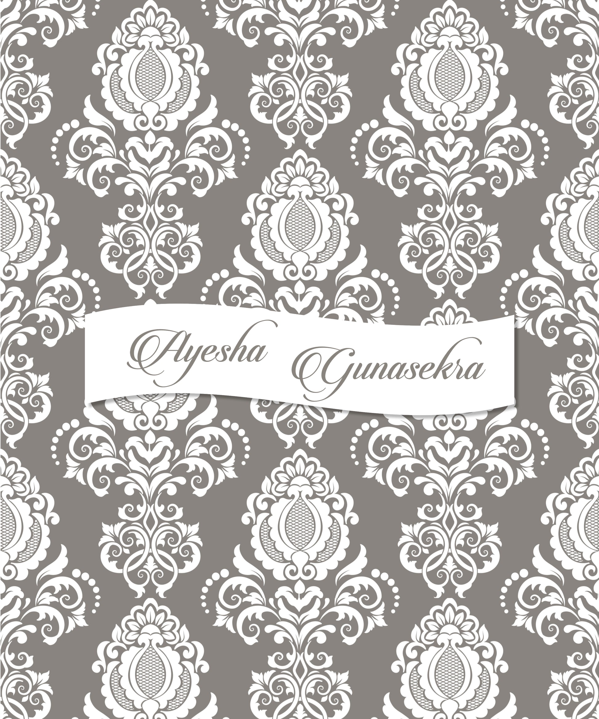Personalised Folders - Damask
