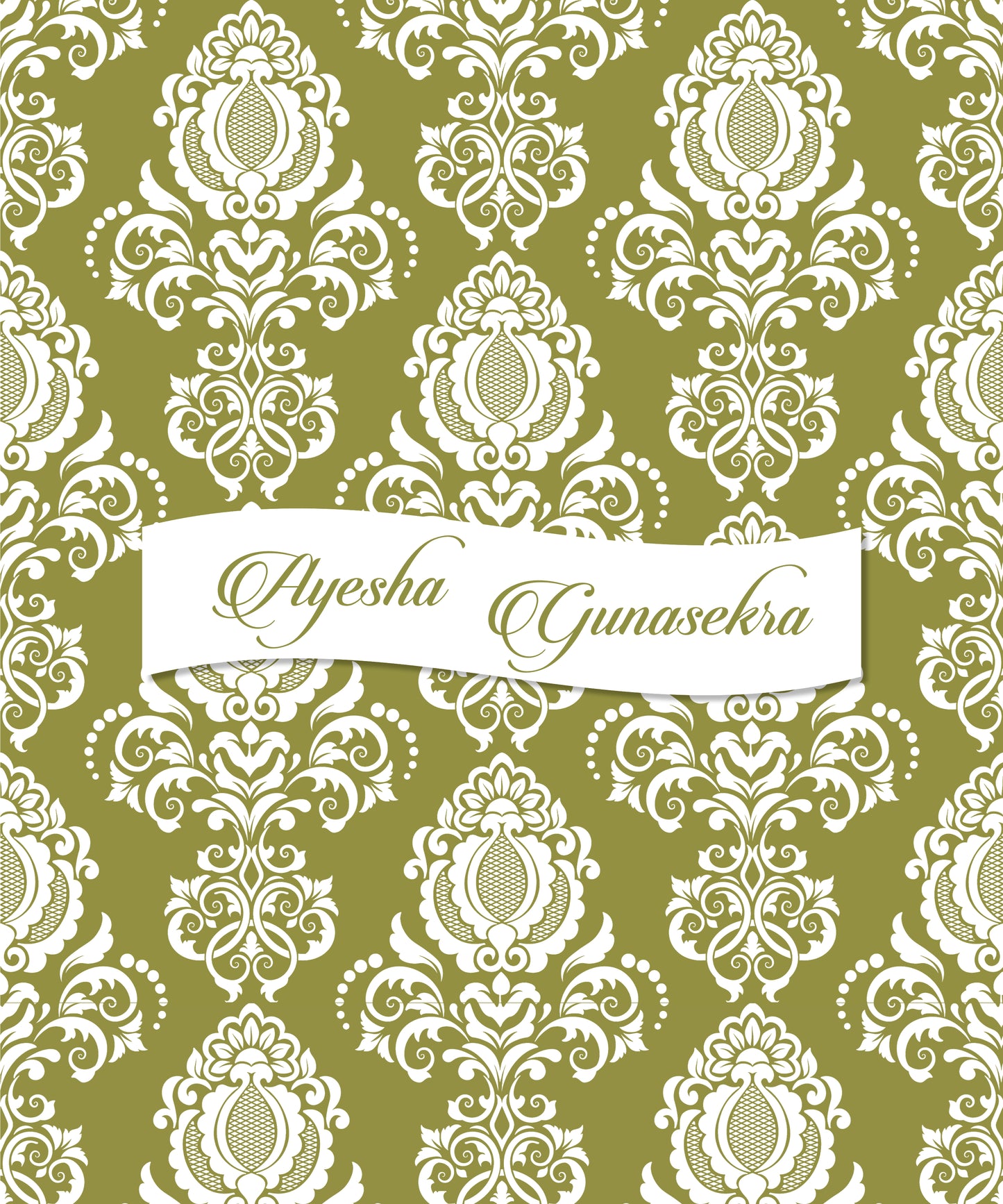 Personalised Folders - Damask