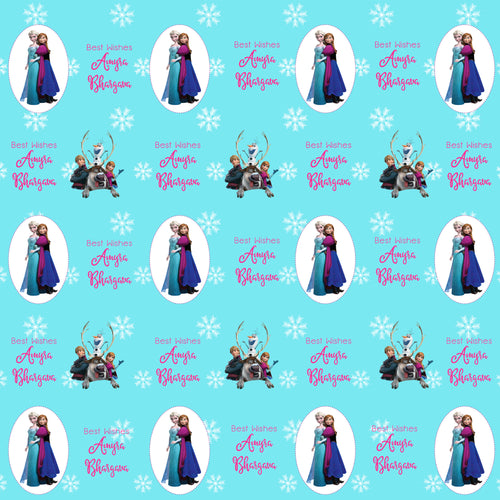 Personalised Wrapping Paper - Frozen