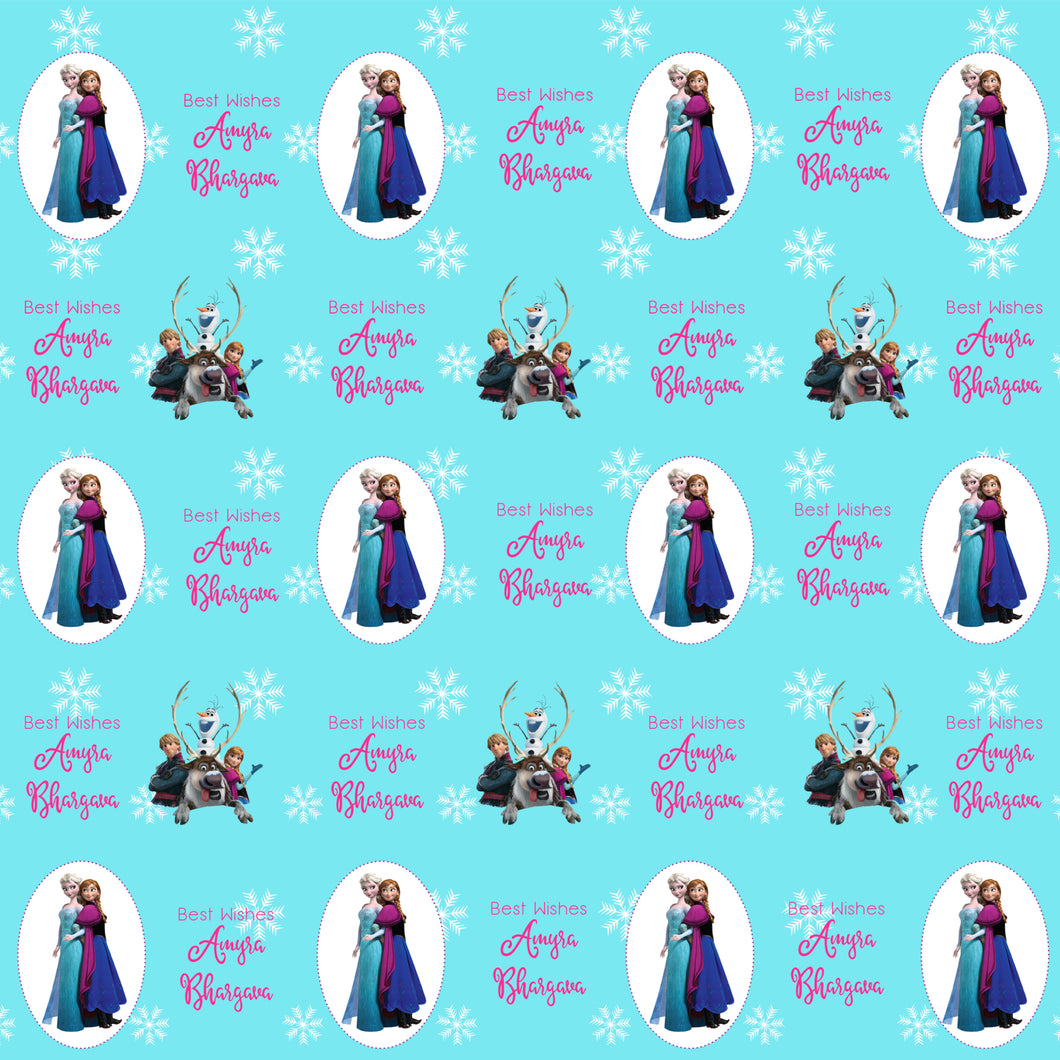 Personalised Wrapping Paper - Frozen