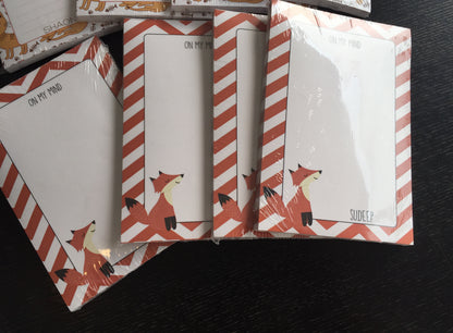 fox drawing note pads
