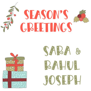 Gift Label - Seasons Greetings