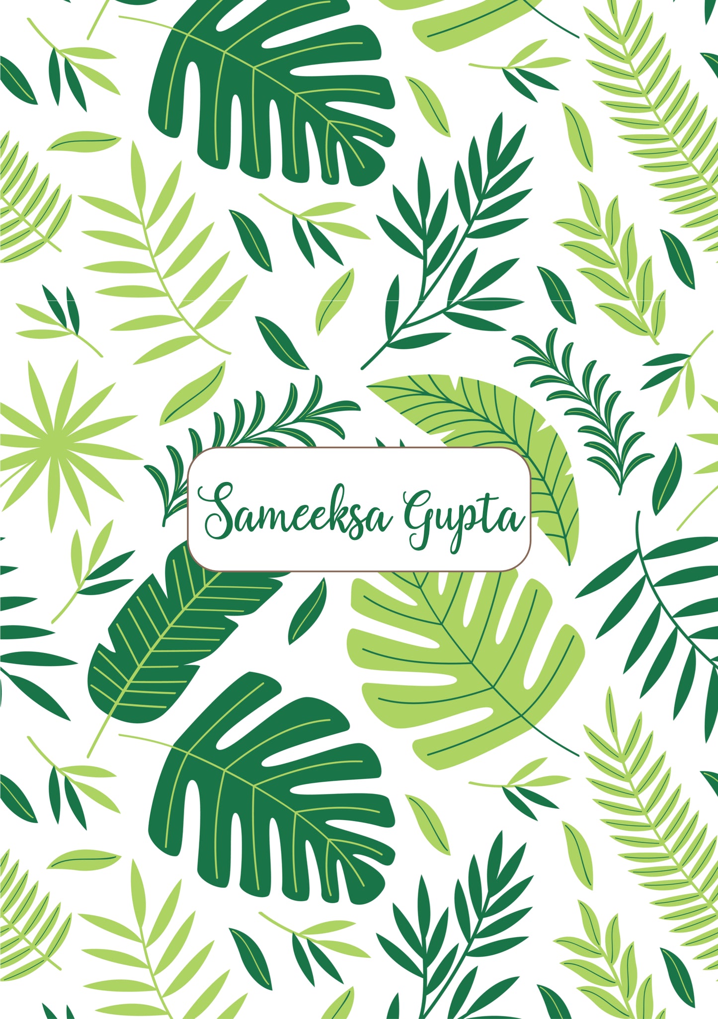 Personalised Note Book - Green Thumb