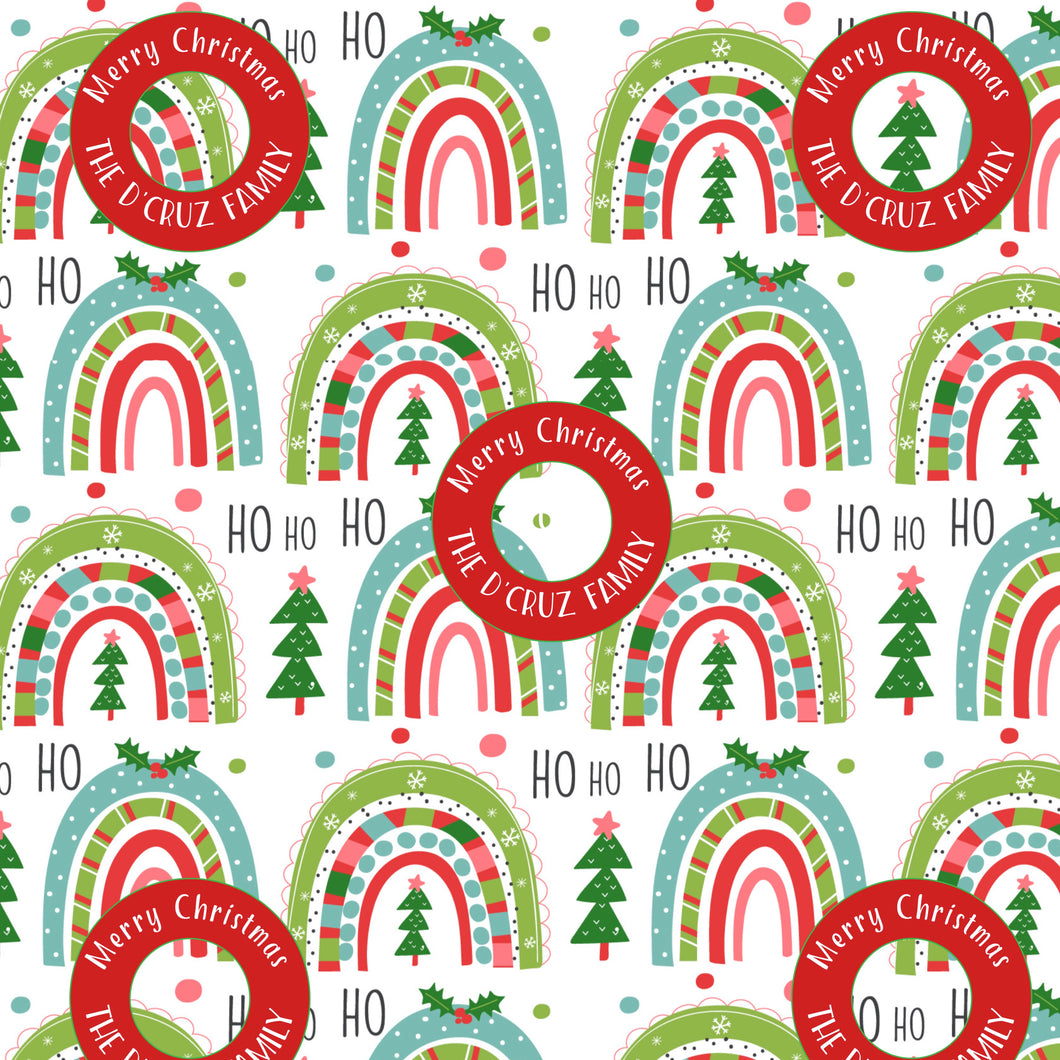 Personalised Wrapping Paper - Ho Ho