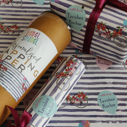 Personalised Wrapping Paper - Ride with Me