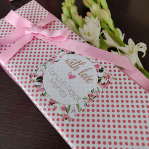 Gift Label - Pink Lilies