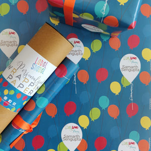 Personalised Wrapping Paper - Balloons