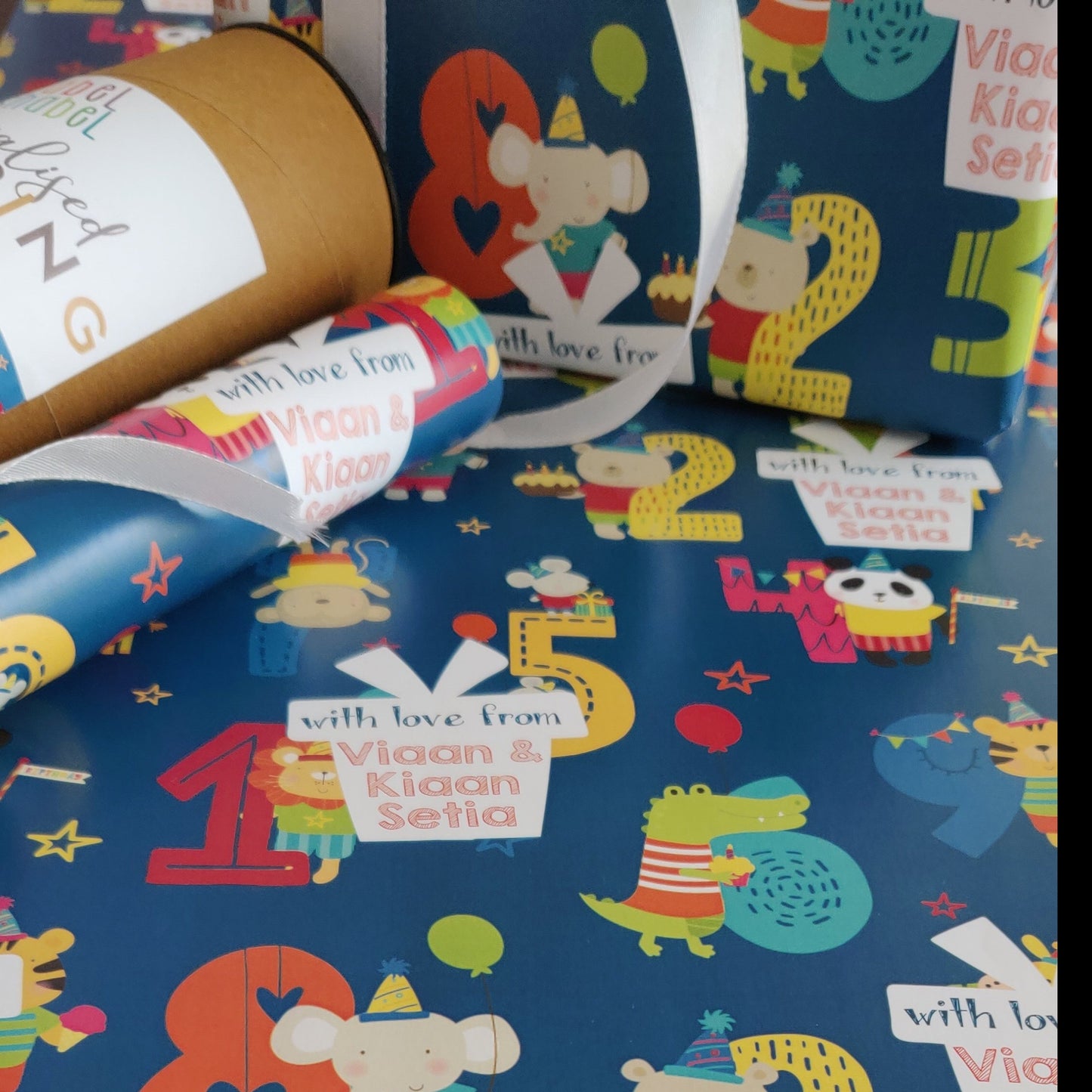 Personalised Wrapping Paper - Numbers Games