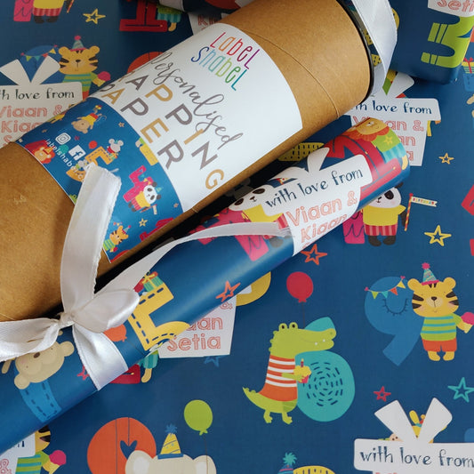 Personalised Wrapping Paper - Numbers Games