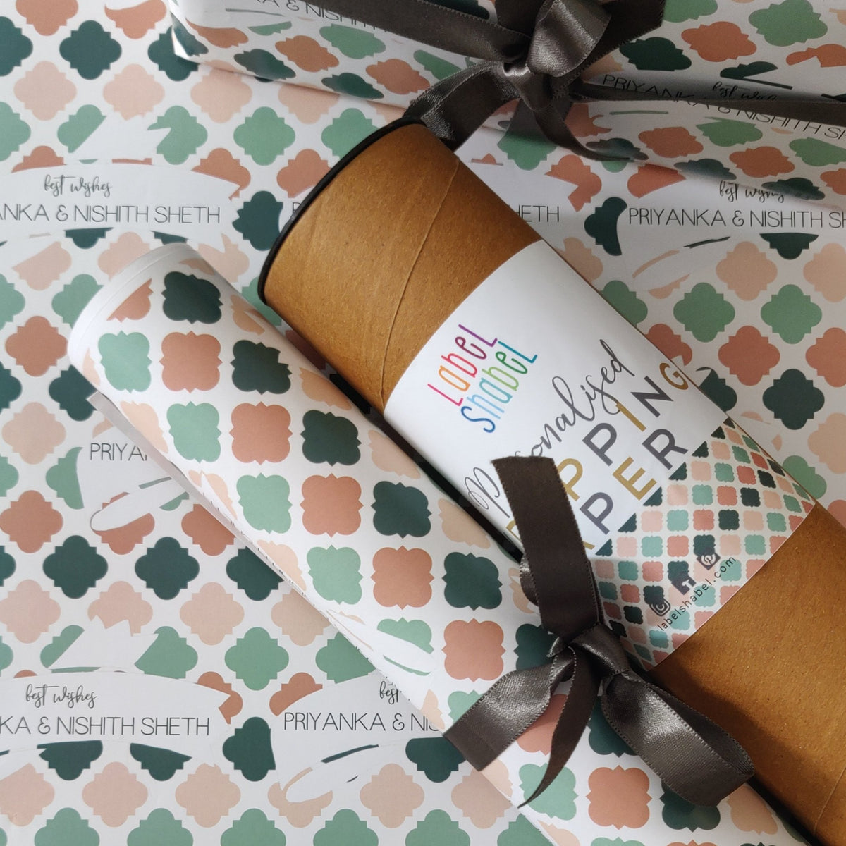 Personalised Wrapping Paper - Patterned /Label Shabel – Labelshabel