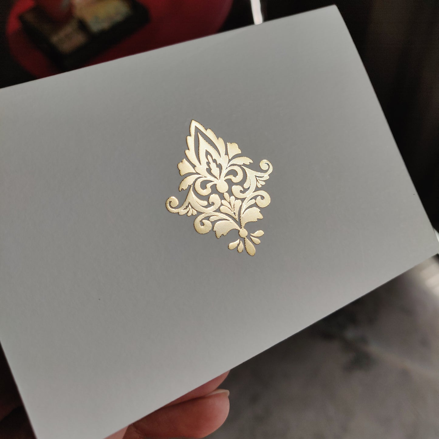 Damask -Personalised Fold Card