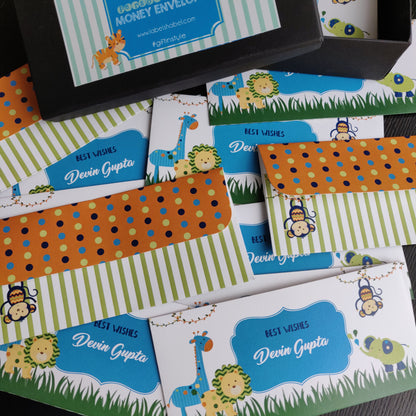 Gift Envelopes - Party Animals Blue