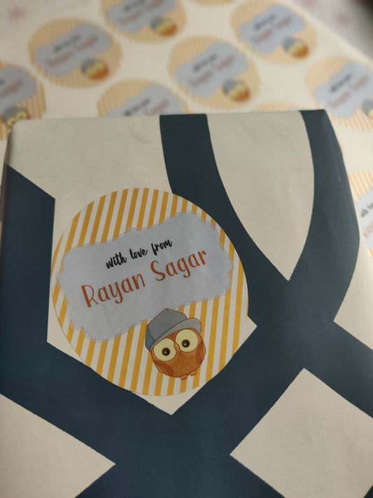 Shape Labels - Owl That