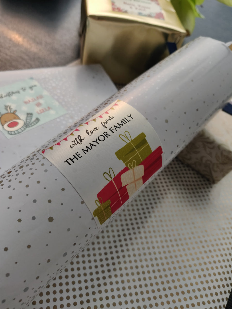 Xmas Gift Labels -Gift Wrapped / Label Shabel – Labelshabel