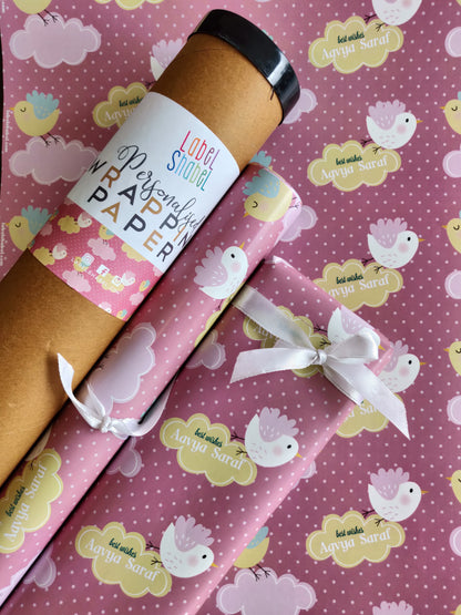 Personalised Wrapping Paper - Tweet Some Love