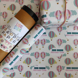 Personalised Wrapping Paper - Up In the Air