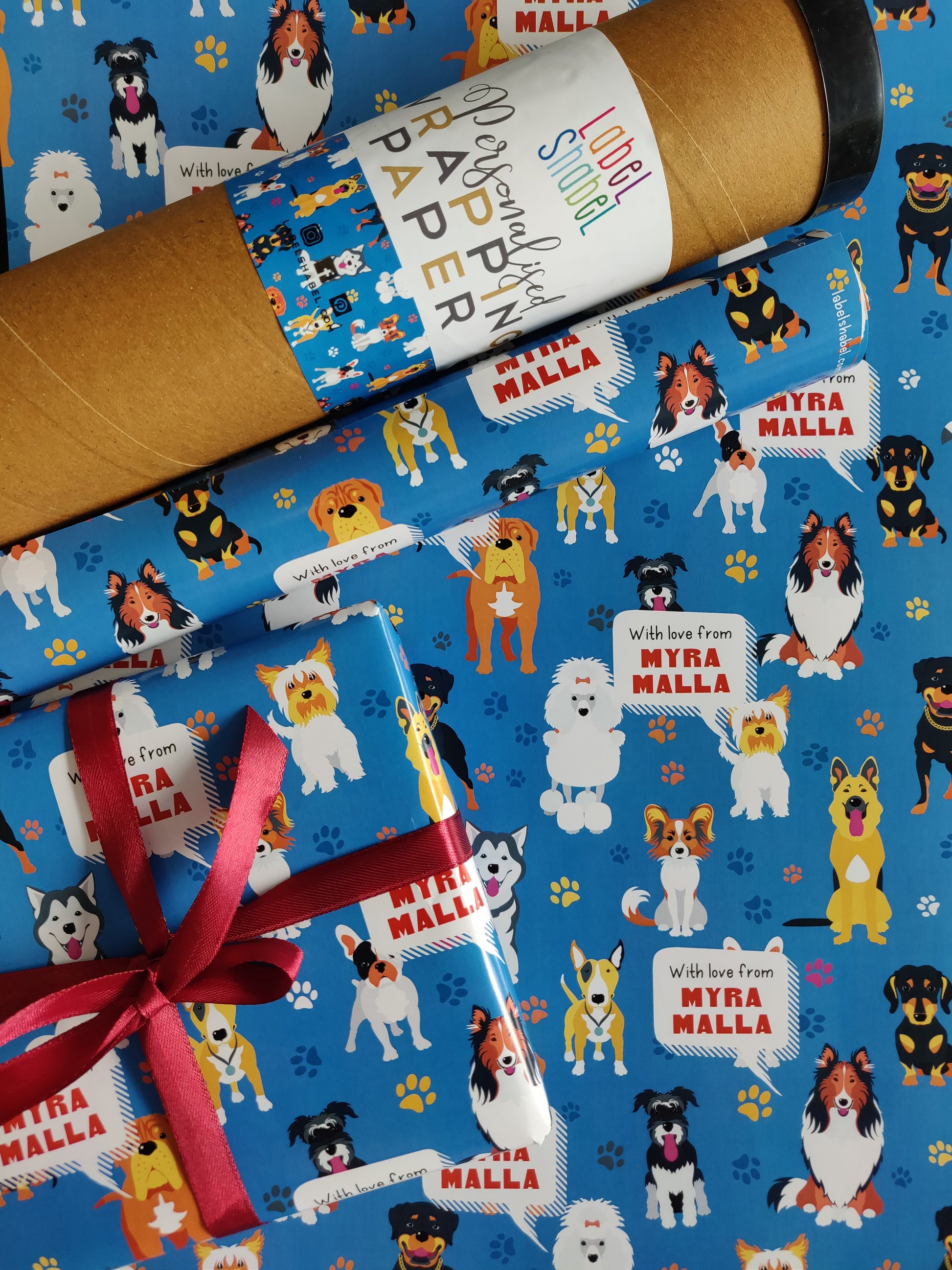 Personalised Wrapping Paper - Its A Dog's Life