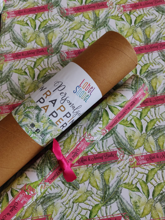 Personalised Wrapping Paper - Tropical Splendour