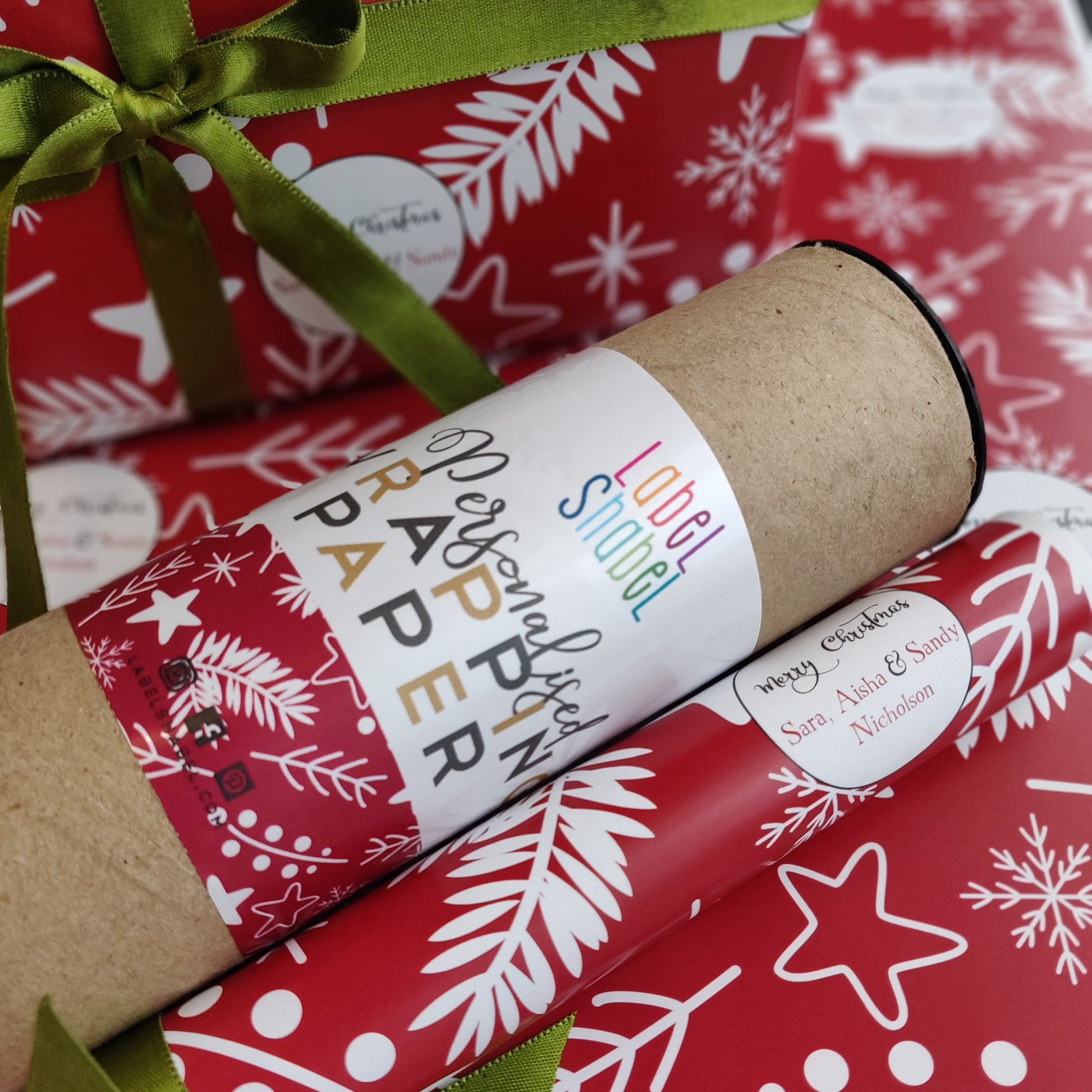 Personalised Wrapping Paper - Mistletoe