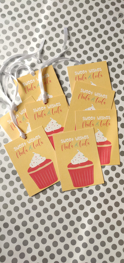 Ribbon Tags - Cupcake