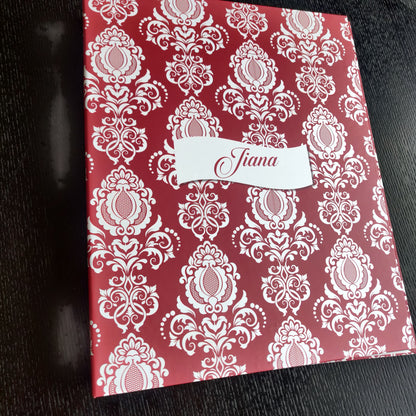 Personalised Folders - Damask