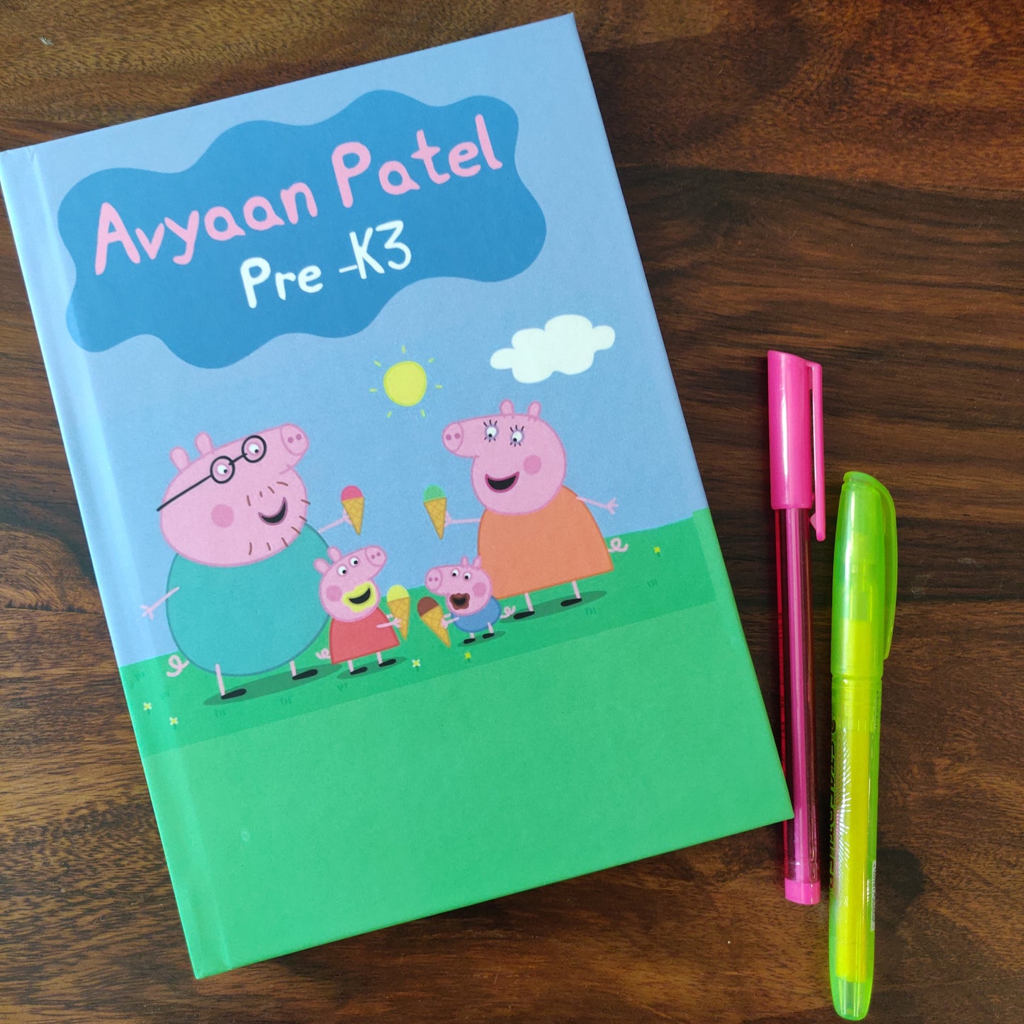 Personalised Note Book - Peppa Pig