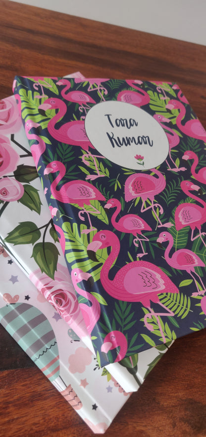 Personalised Note Book - Flamingo