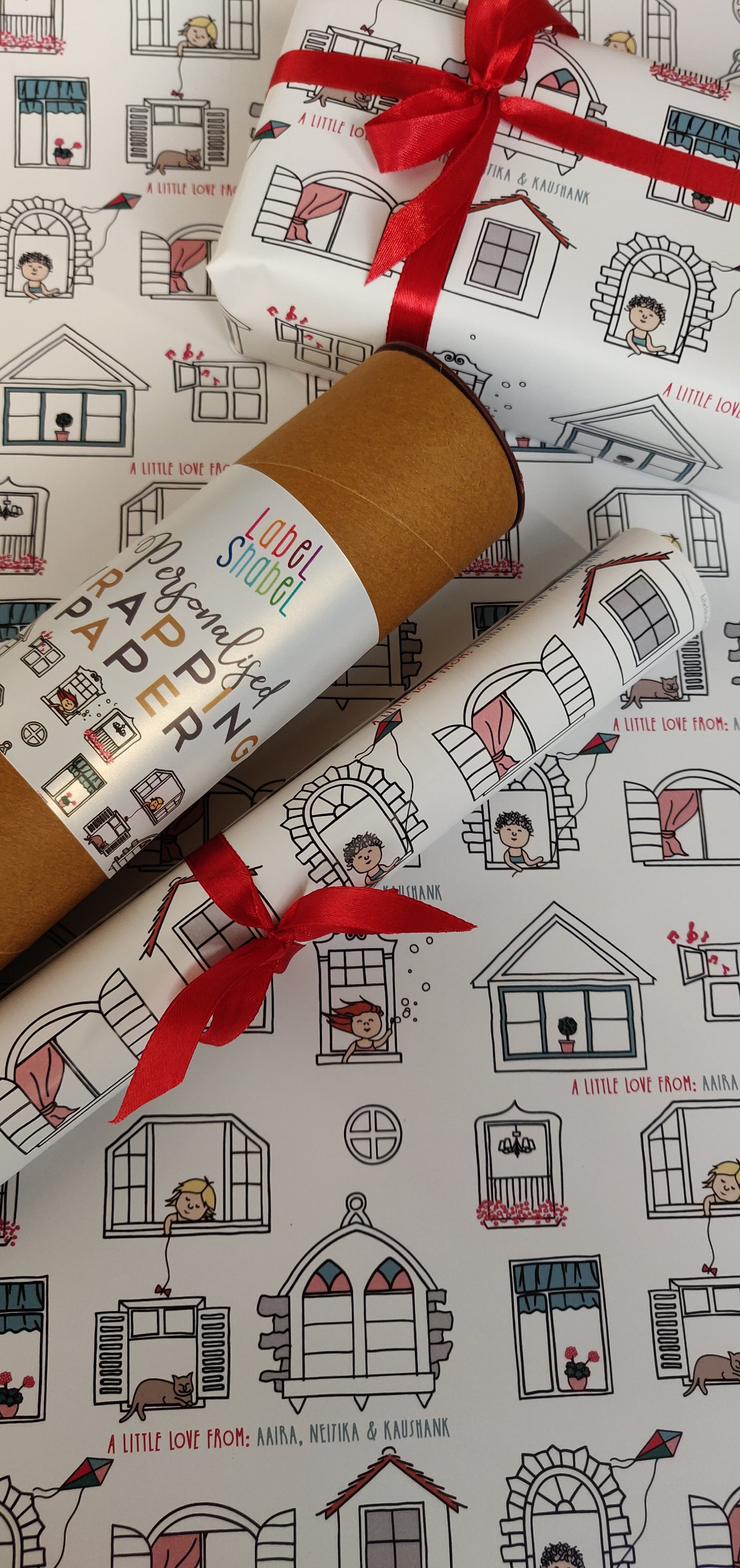 Personalised Wrapping Paper - At Home