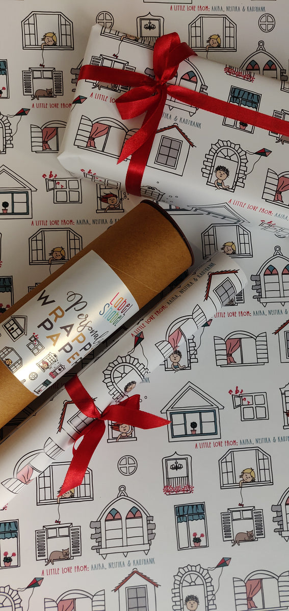 Personalised Wrapping Paper - At Home /Label Shabel – Labelshabel