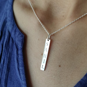 Personalised Name Pendant - Rectangle
