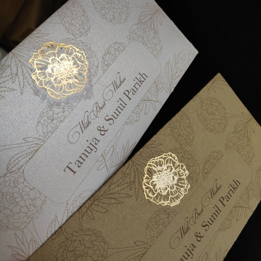 marigold gold envelopes personalised