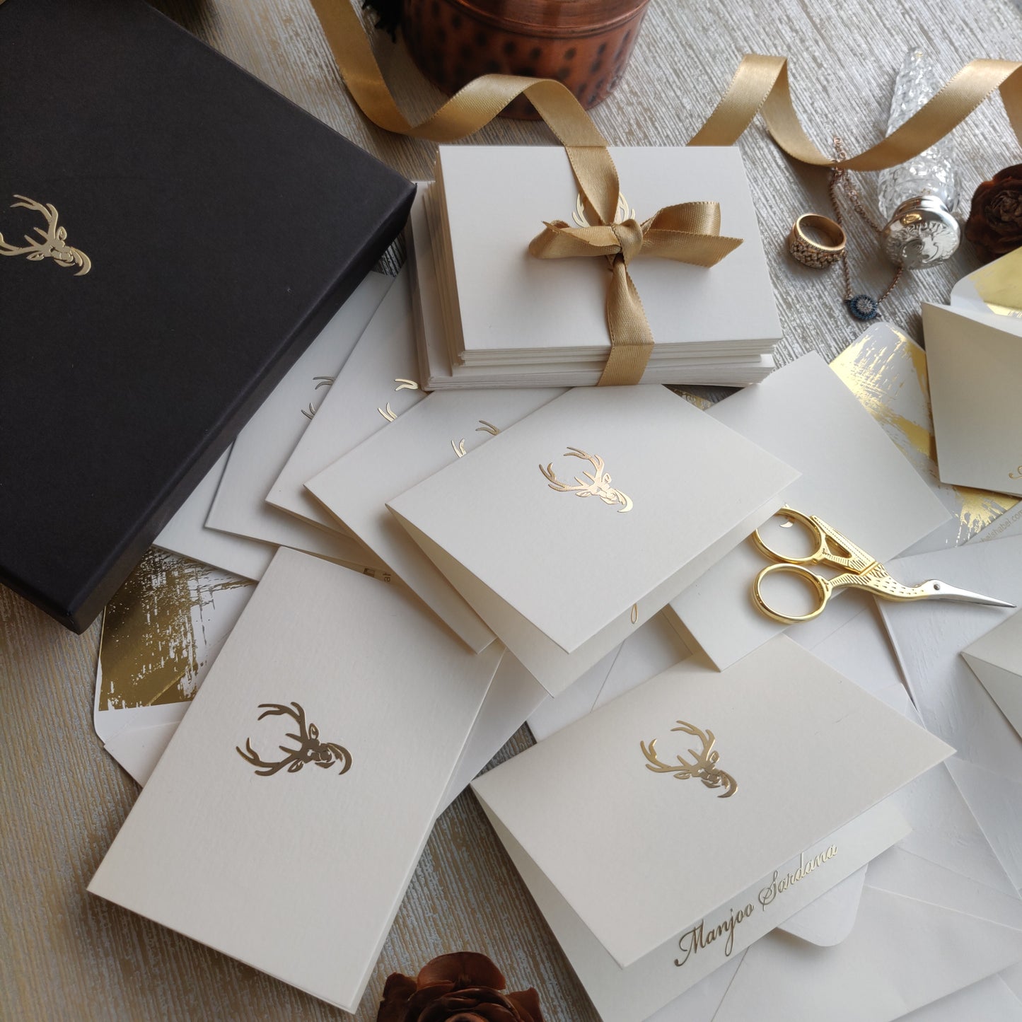 Deer - Personalised Fold Card