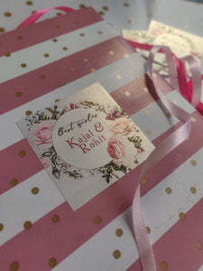 Gift Label - Blush Rose