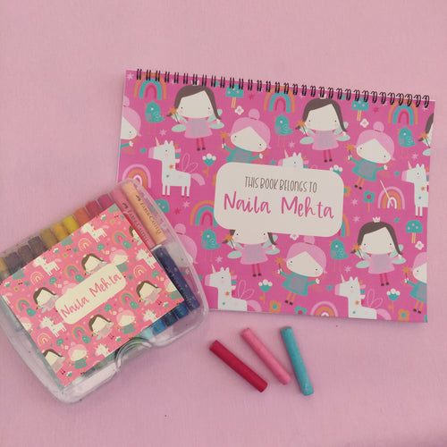 Personalised Drawing Set - Pink Fairy