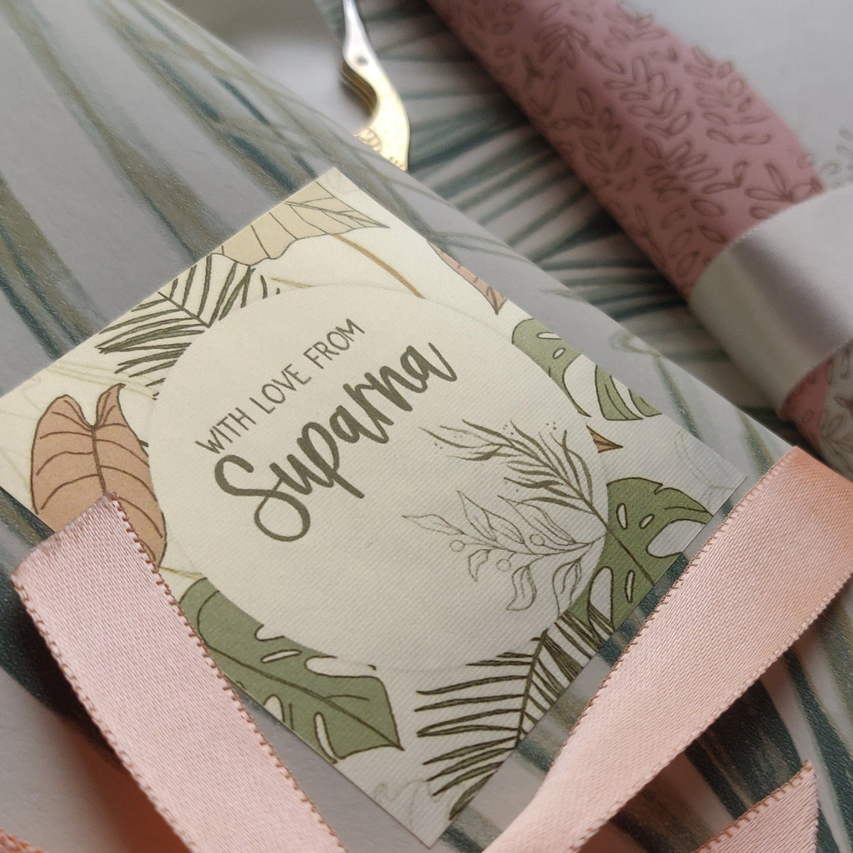 Gift Label - Mint Ferns