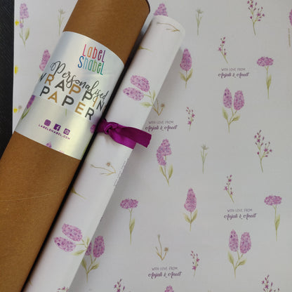 Personalised Wrapping Paper - Lil Lilac