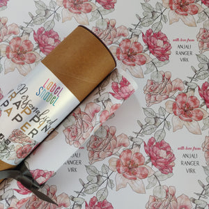 Personalised Wrapping Paper - Rose Affair