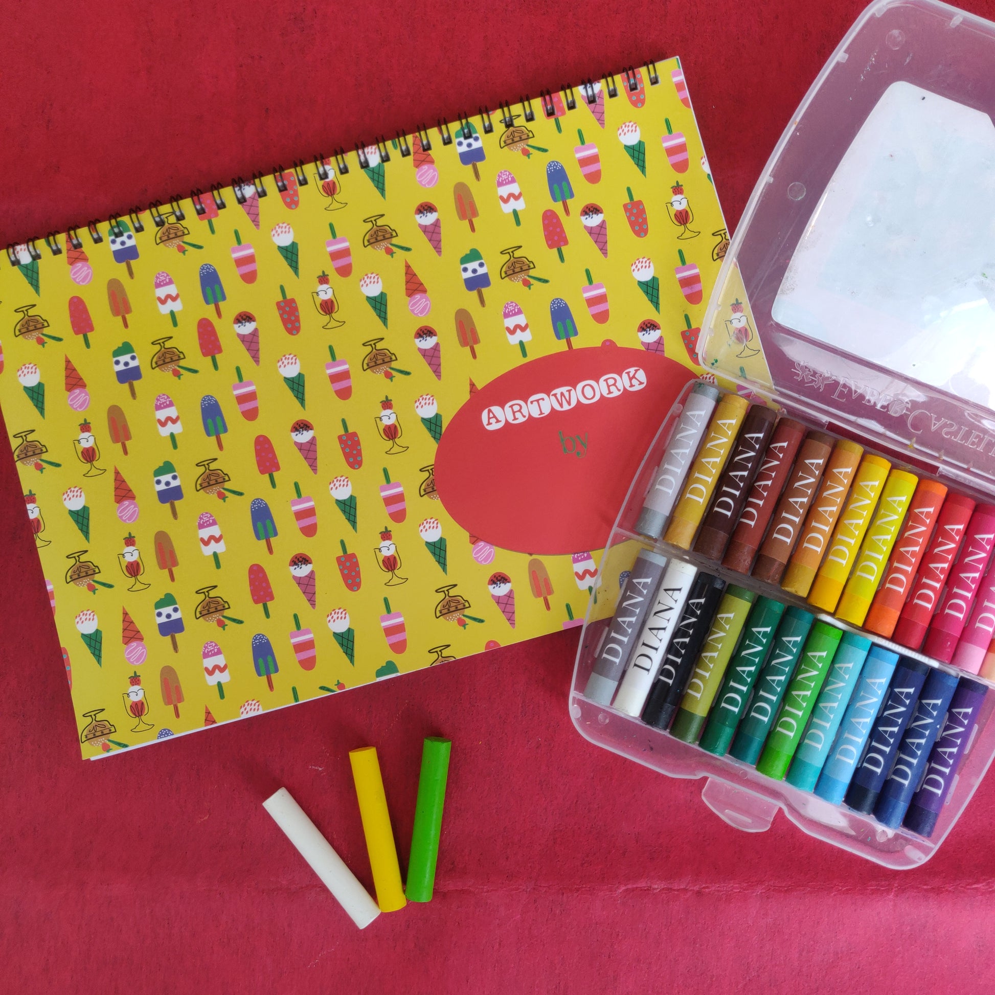 Personalised Drawing Set - Ice cream