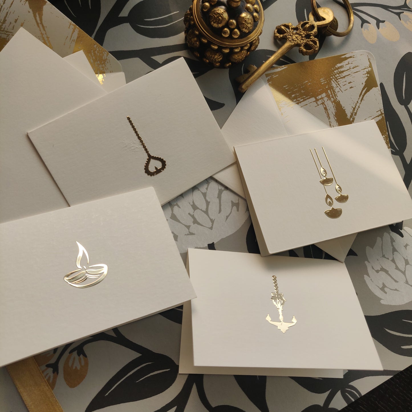 Diwali Diyas - Personalised Fold Card