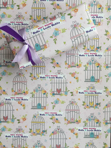 Personalised Wrapping Paper - Birdsong