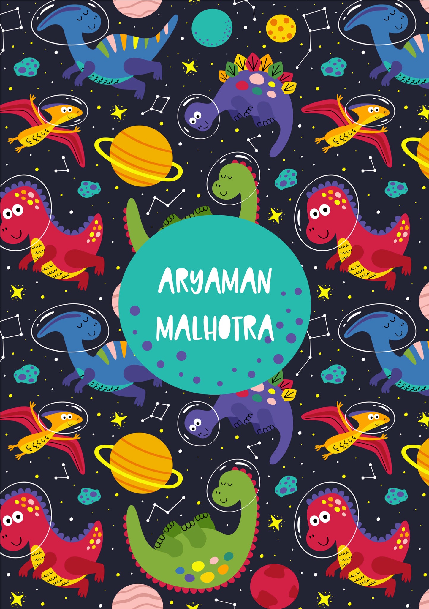 Personalised Note Book - In Space