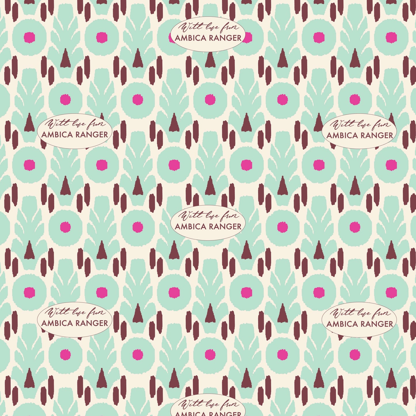 Personalised Wrapping Paper - Ikat