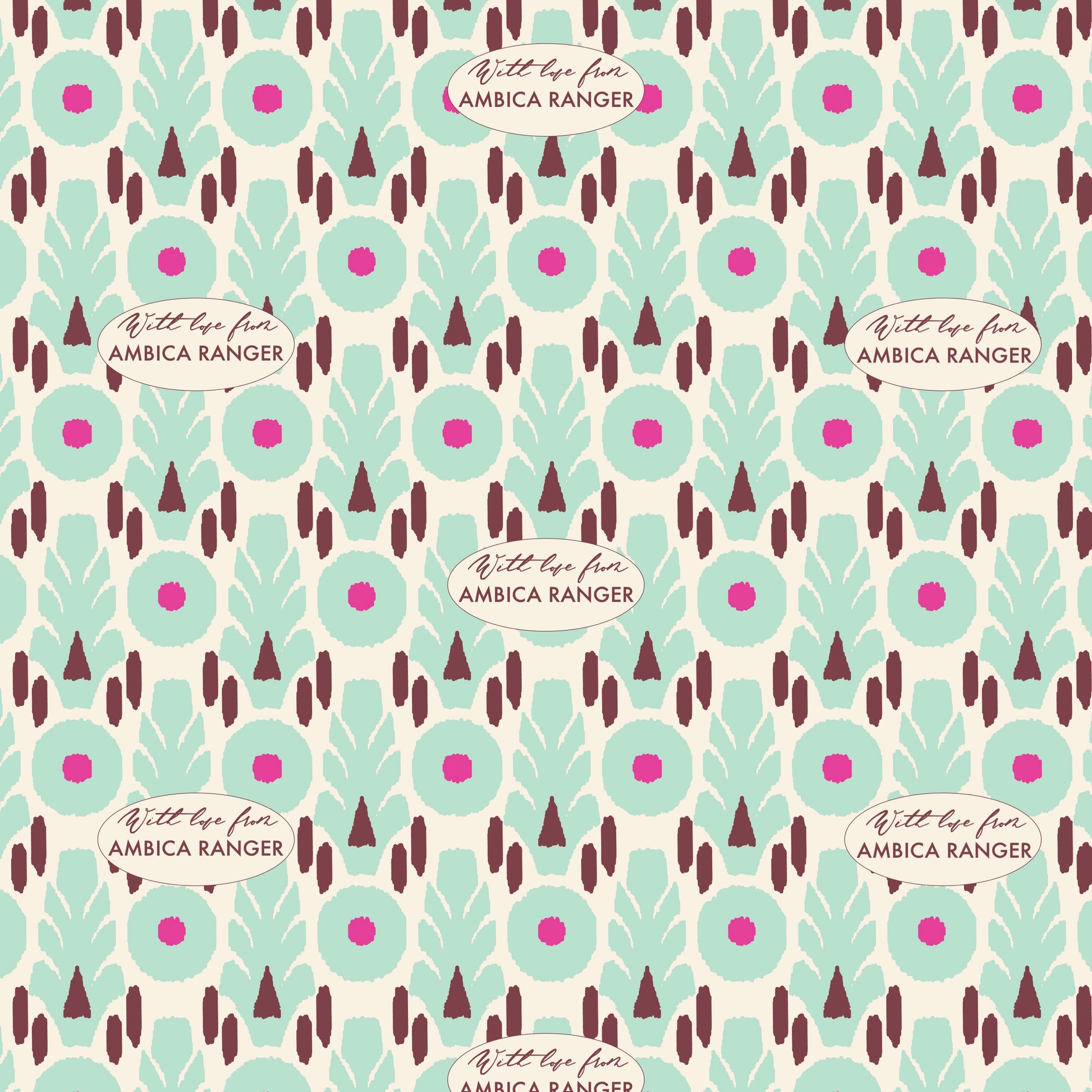 Personalised Wrapping Paper - Ikat