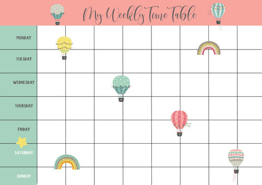 Magnetic Time Table - In the Sky