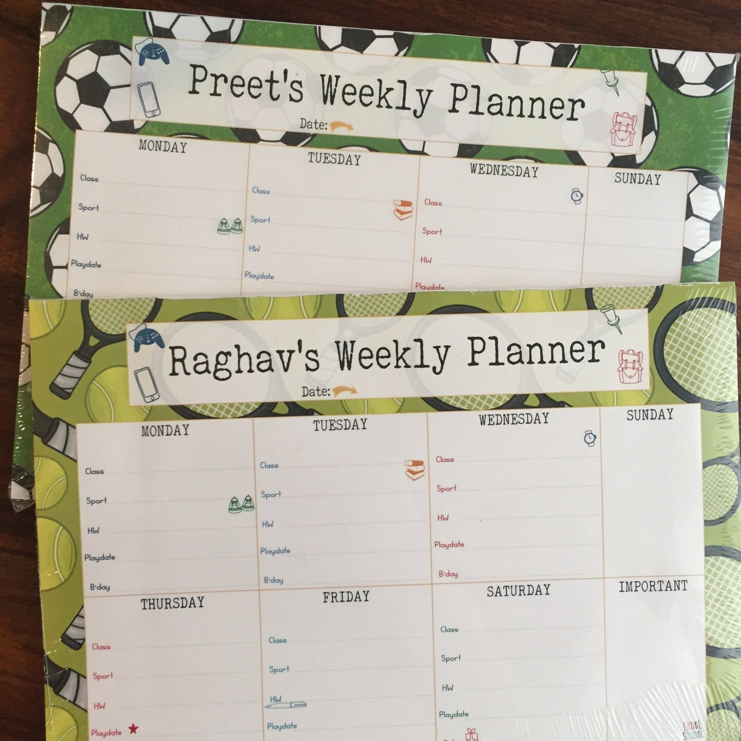 Kids Weekly Planner