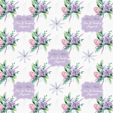 personalised floral wrapping paper label shabel
