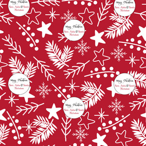 Personalised Wrapping Paper - Mistletoe