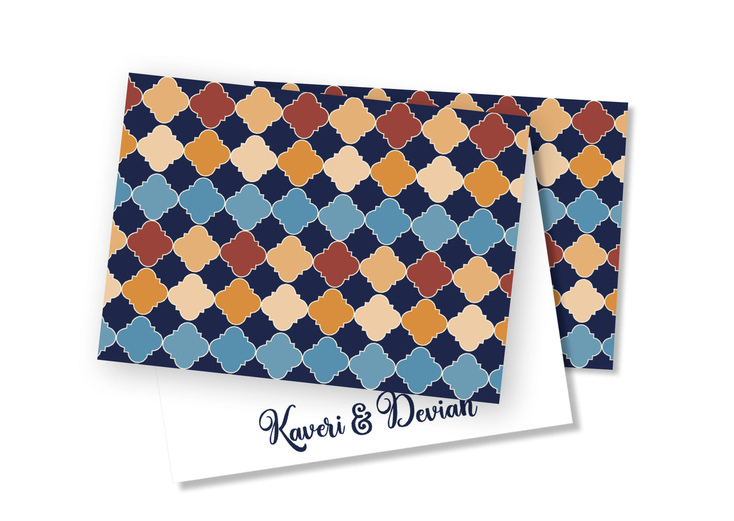 Personalised Folded Card - Moroccan