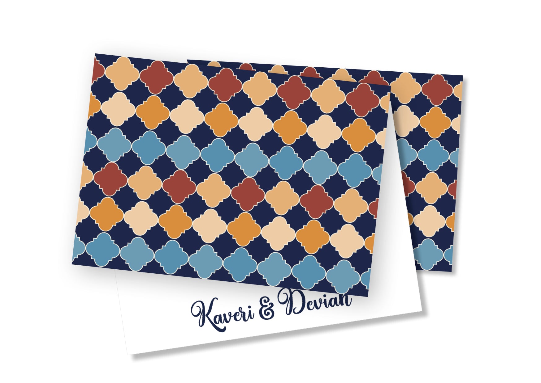 Personalised Folded Card - Moroccan