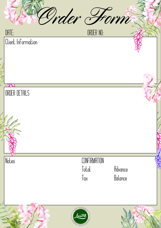 Customised Order Forms